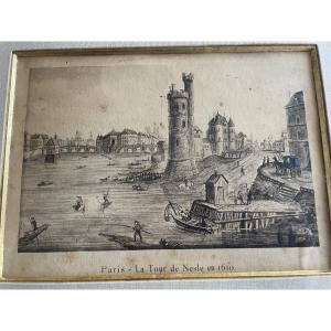 Engraving Of Paris: The Nesle Tower 