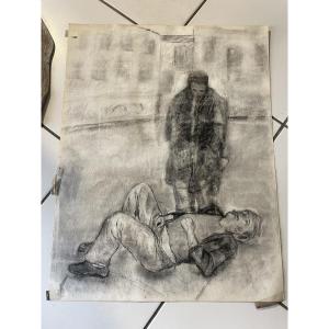 Large Drawing: The Drunkard