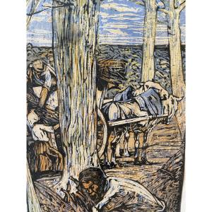 The Woodcutters Of Marret Henri 