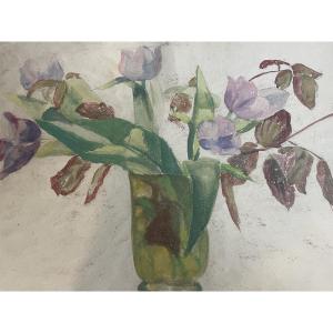 Poppies And Daffodils