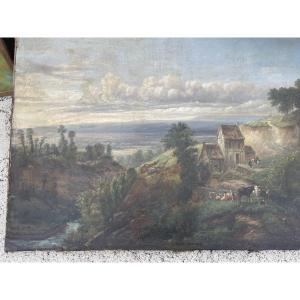 Animated Landscape Painting By Coignet 