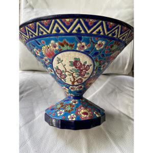 Large Fruit Bowl From Longwy 