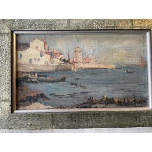 Coastal Village With Its Fishing Boats Of Berthy Hainaut 