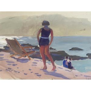 Bathers By The Sea 