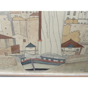 The Port Of Bourg-sur-gironde 