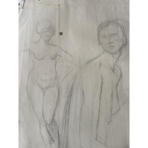 Drawings Of Three Female Nudes