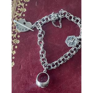 Bracelet And Silver Charms