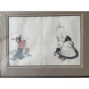Asian Ink Drawing