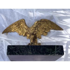 Gilded Bronze Eagle Desktop Paperweight