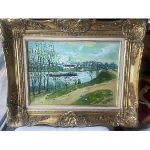 The Saône At Lamarche By Guy Lepeé