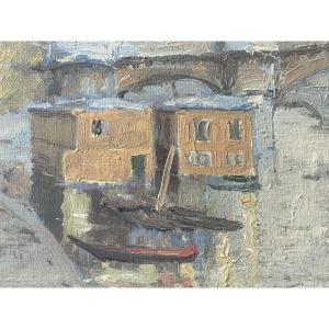 Paris And Its Barges By G.fontaine