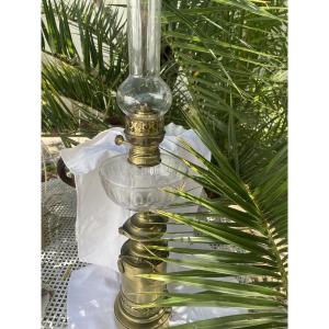 Kerosene Lamp With Medallions 