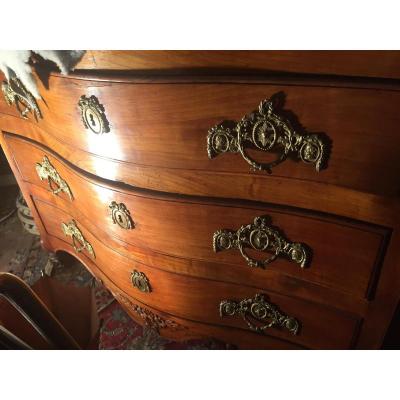 Chest Of Drawers Louis XV Cherry Blond