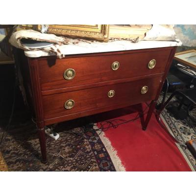 Chest Of Drawers Louis XVI Mahogany XVIII Eme