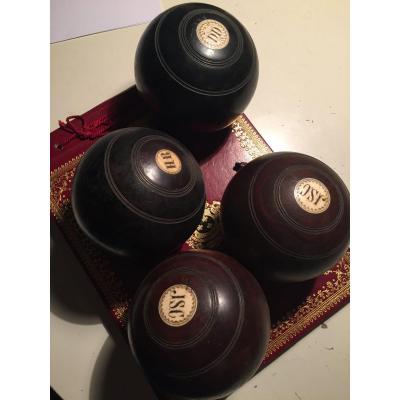 Jeu De 4 Boules Anglaises Green Bowls