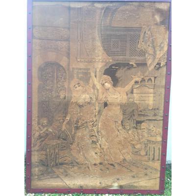 Tapisserie Au Décor Mauresque  avec danseuses