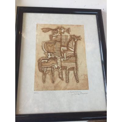 Lithograph By Max Papart Hc