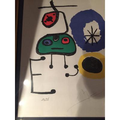 Lithograph De Miro Hc Signed