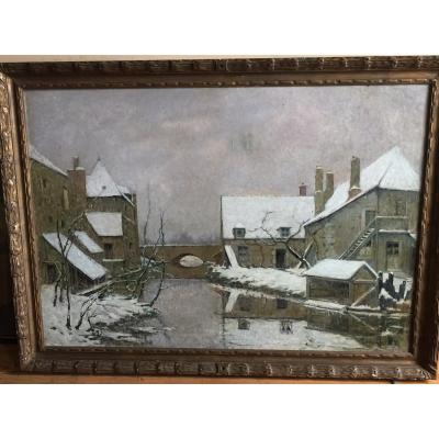 Snow Painting By Louis Charve