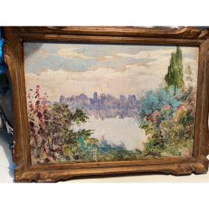 Bord d'étang Fleuri By Louis Charve