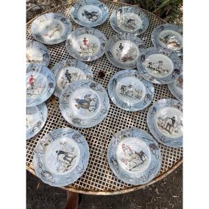 Series Of Sarraguemines Plates