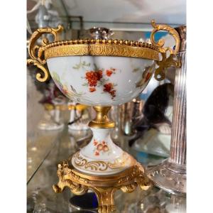 Ring Sizer In Porcelain And Gilt Bronze