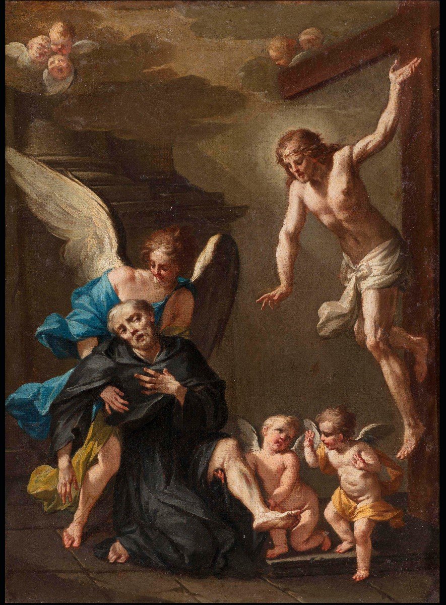 Clemente Ruta (Parma 1685–1767)  La visione di San Pellegrino Laziosi