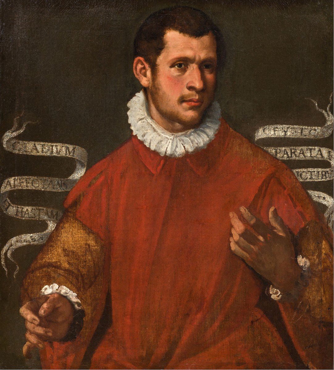 Agostino Carracci (Bologna 1557 – Parma 1602)  Ritratto di gentiluomo