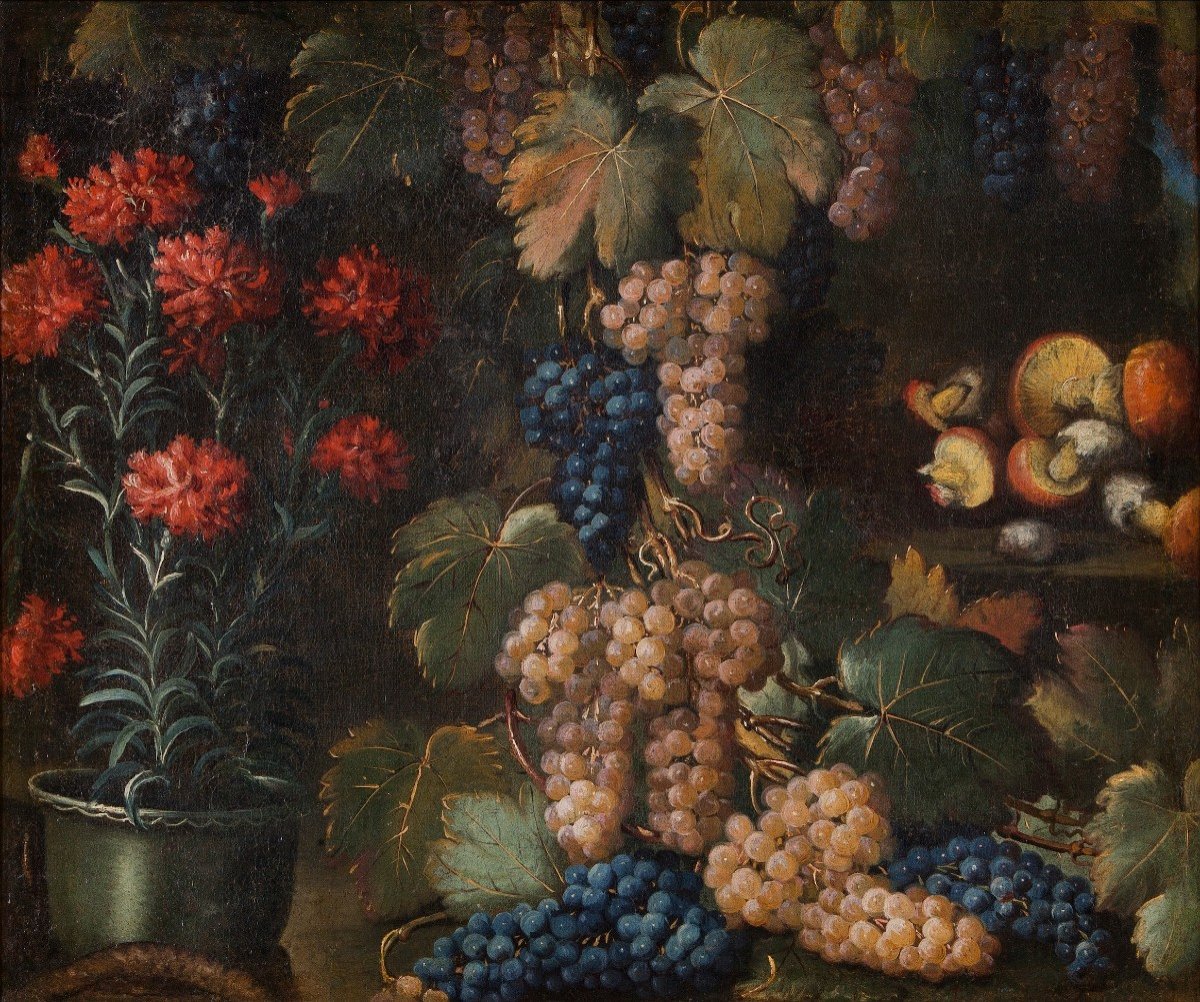 Antonio Gianlisi (Piacenza 1677 – Cremona 1727) Coppia di nature morte-photo-2