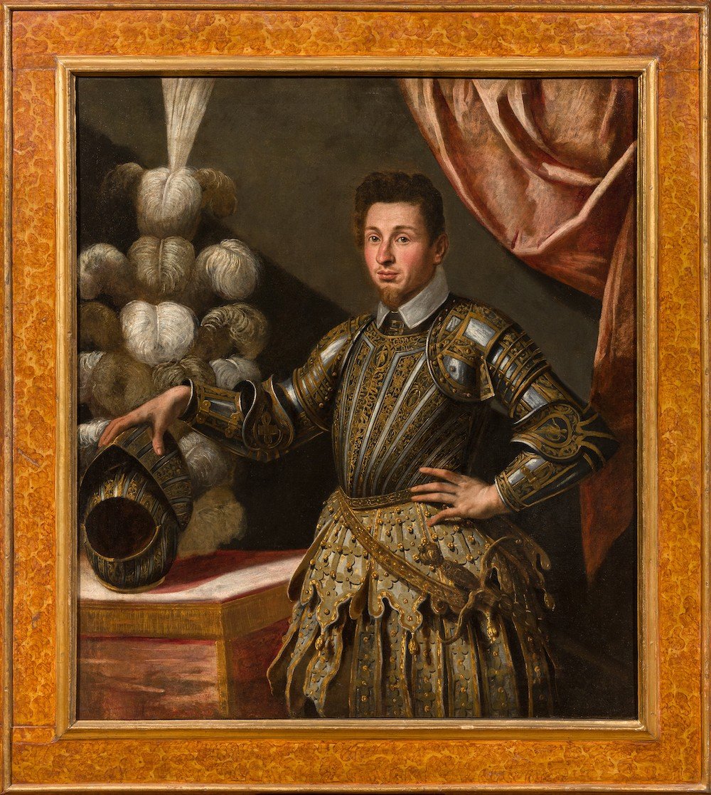Felice Brusasorzi (Verona 1540-1605) Ritratto di gentiluomo in armi