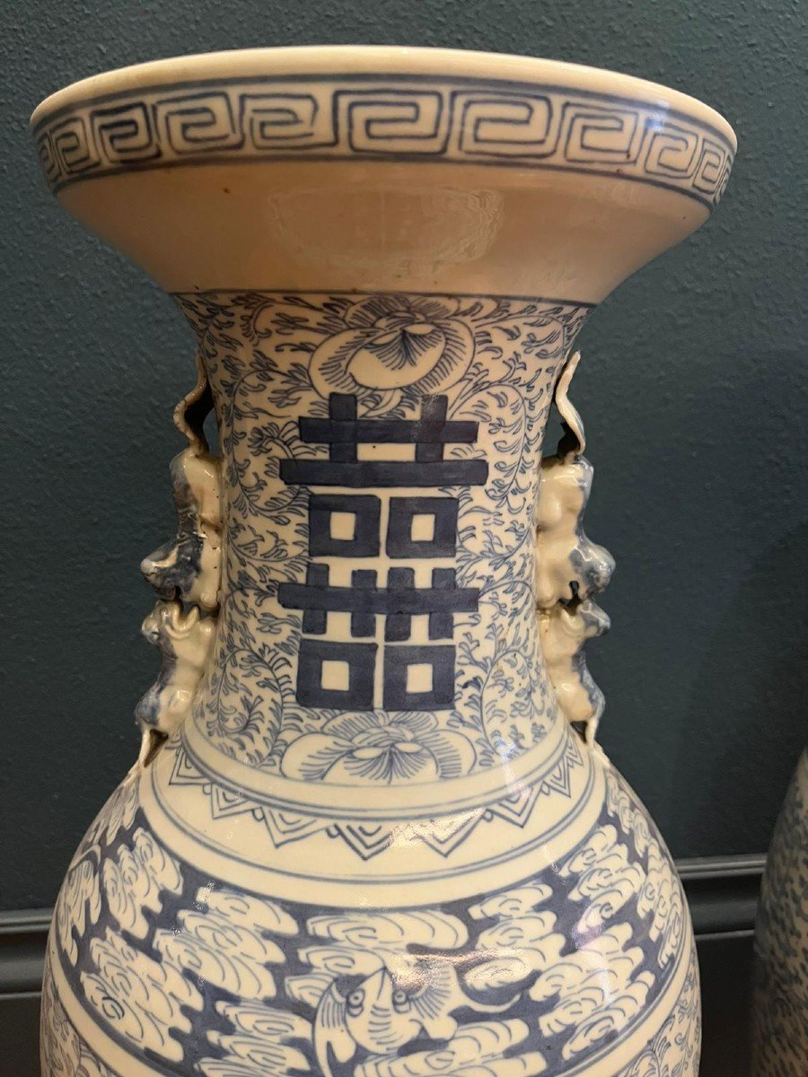 Coppia di vasi cinesi del XIX secolo-photo-2