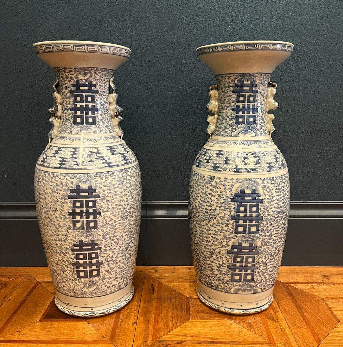 Coppia di vasi cinesi del XIX secolo