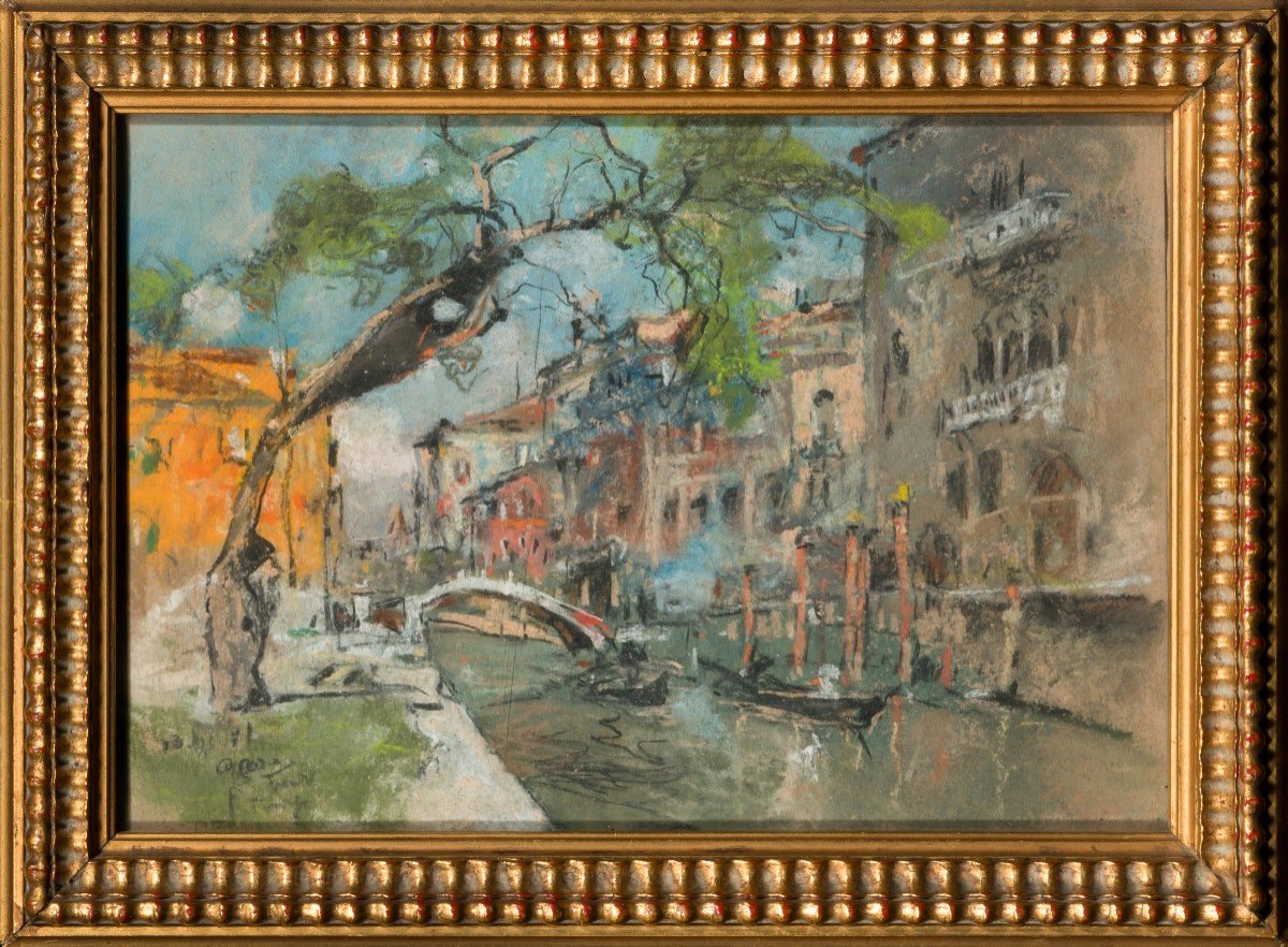 Giuseppe Casciaro (Ortelle 1863 – Napoli 1941) Canale veneziano-photo-2