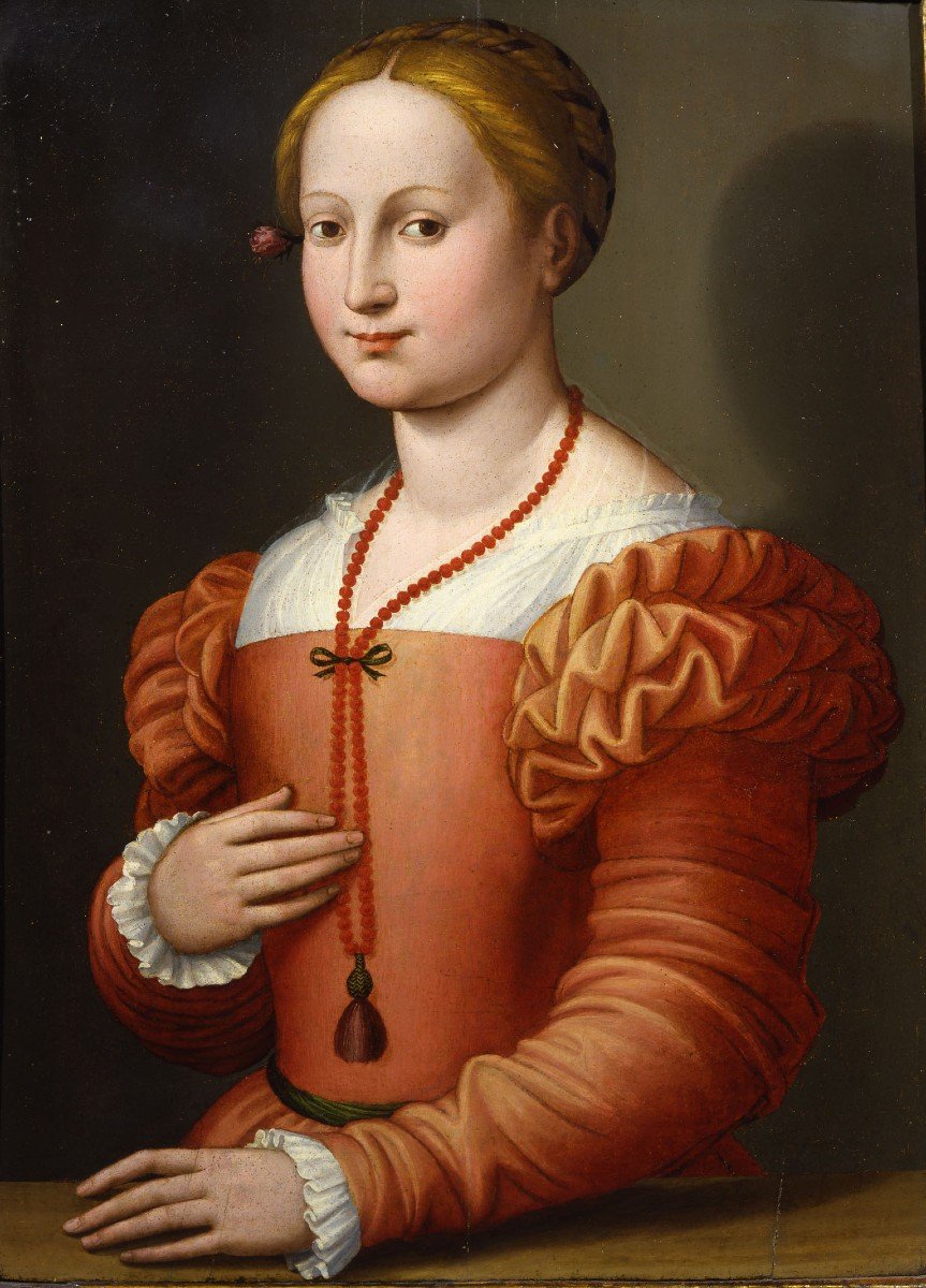 Innocenzo Francucci (Imola 1490 circa-Bologna 1545 ca) Ritratto di Gentildonna