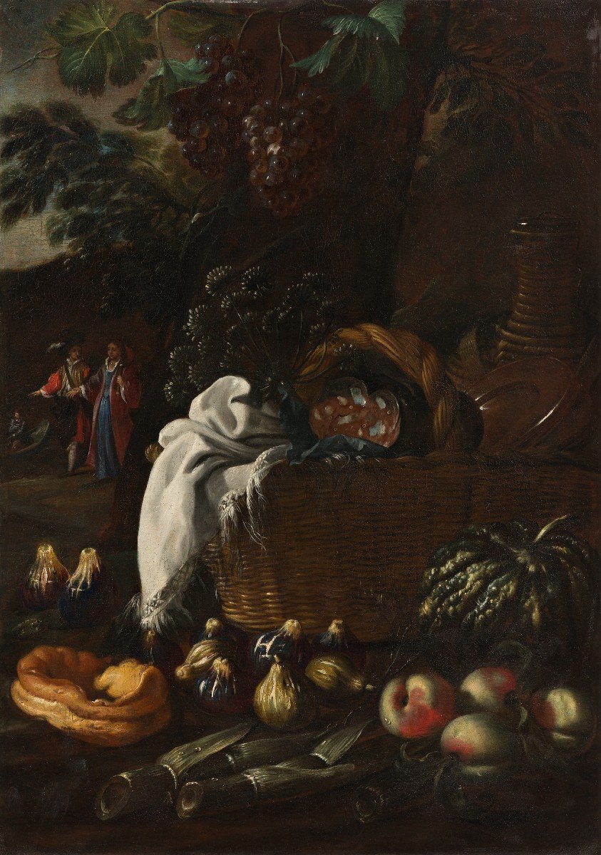 Pier Francesco Cittadini  (Milano, 1616 – Bologna, 1681)  Merenda aristocratica, 1650 ca.