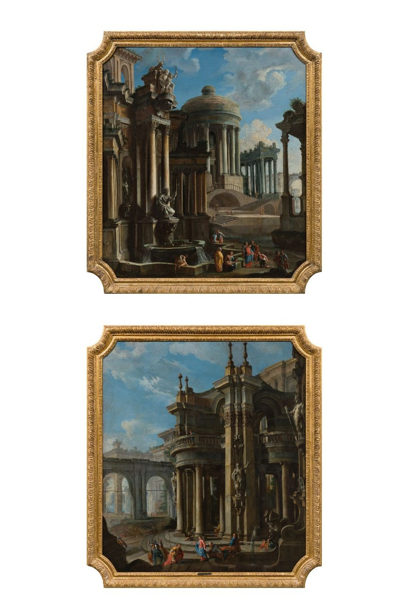 Francesco Aviani, attr. (Venezia, 1662? – Vicenza, 1715) Vedute architettoniche 