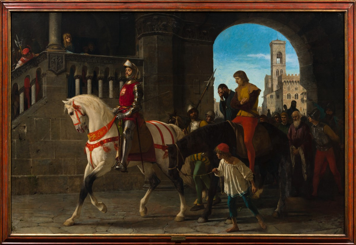 Tito Conti attr., Gualtieri di Brienne,  Giovanni di Bernardo Medici e Guglielmo Altoviti