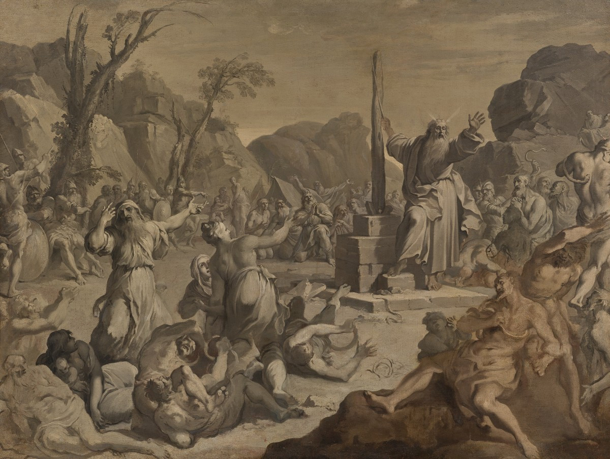 Aureliano Milani (Bologna 1675 - Roma 1749), Mosè e il serpente di bronzo