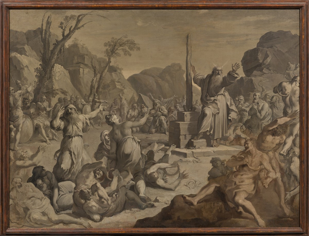 Aureliano Milani (Bologna 1675 - Roma 1749), Mosè e il serpente di bronzo