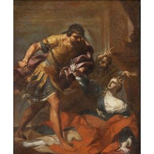 Giovan Gioseffo dal Sole (Bologna 1654–1719) Pirro uccide Polissena