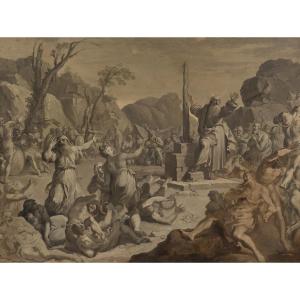 Aureliano Milani (Bologna 1675 - Roma 1749), Mosè e il serpente di bronzo