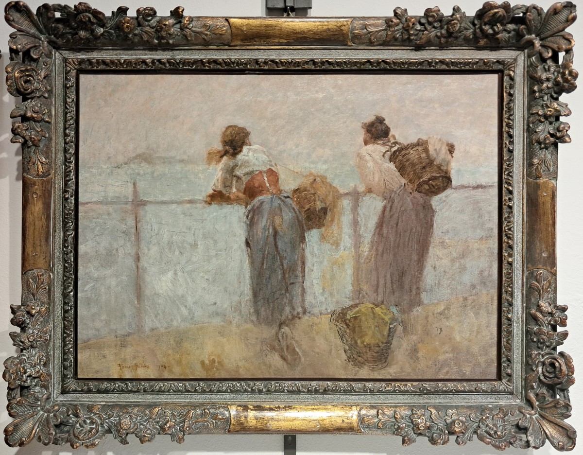 Pierre Billet "Donne in riva al mare" 1904