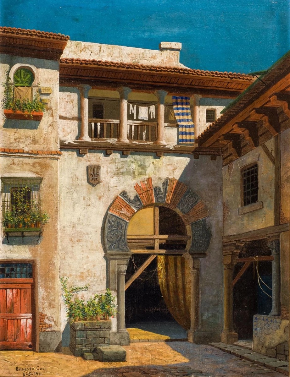 Ernesto Coli "Patio andaluz" 1911