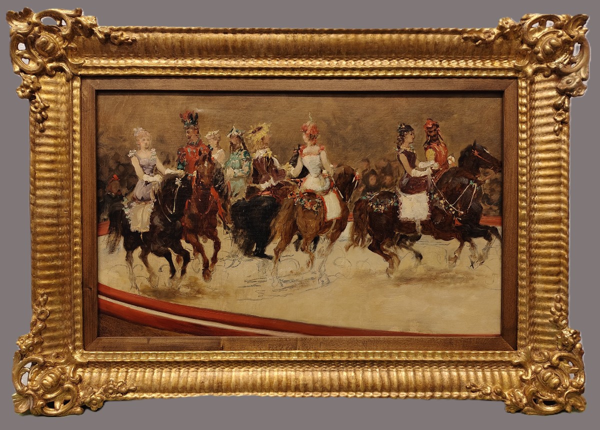 Sebastiano De Albertis  (Attribuito)  "Grande Carosello durante il Carnevale di Milano" 