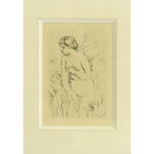 Pierre-auguste Renoir Eau Forte Naked Very Early 20th