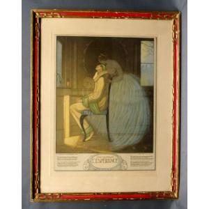 André Lambert 1920 Drypoint And Aquatint l'Espérance Art Deco