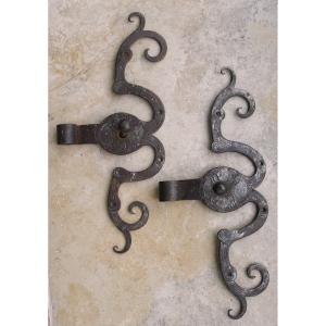 Hinges Hinges Mustache Hinges 17th Forged And Engraved