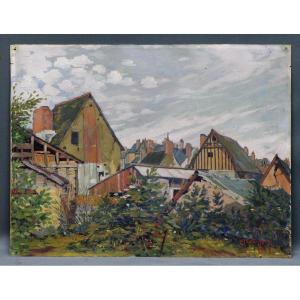 Gaston Rit Old Roofs In Laval Around 1910