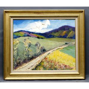 Louis Ducatel Painting Circa 1950