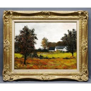 Painting The Yellow Field By M De Saint Alban 1967